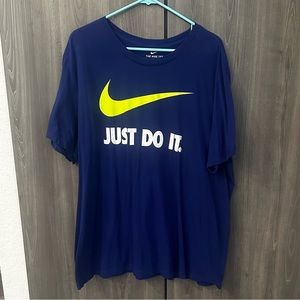 NIKE Mens XXL T-Shirt in Dark Blue